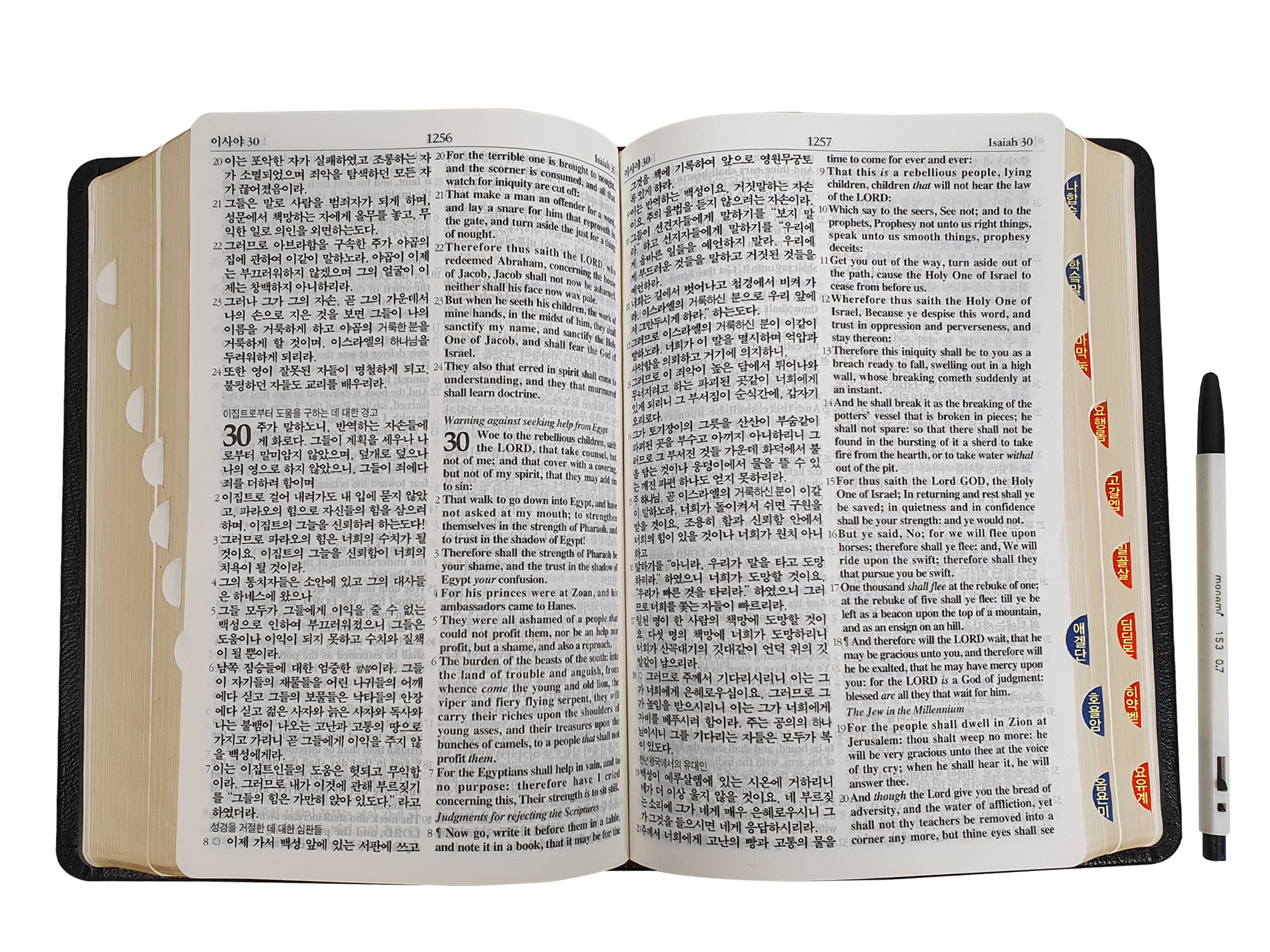 한글킹제임스성경 한영성경 무색인(천연우피)